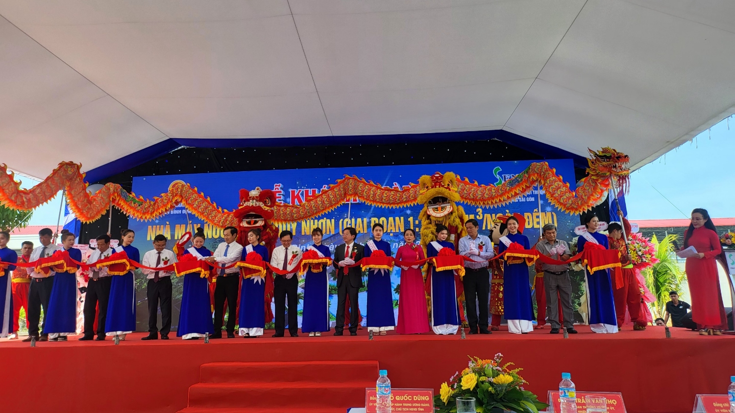 Khánh thành Nhà máy nước sạch Quy Nhơn (Giai đoạn 1 30.000 m3/ngày đêm)